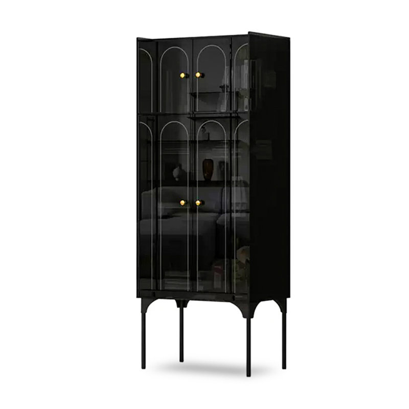 Armoire d'appoint en acrylique Light Luxury, Noir