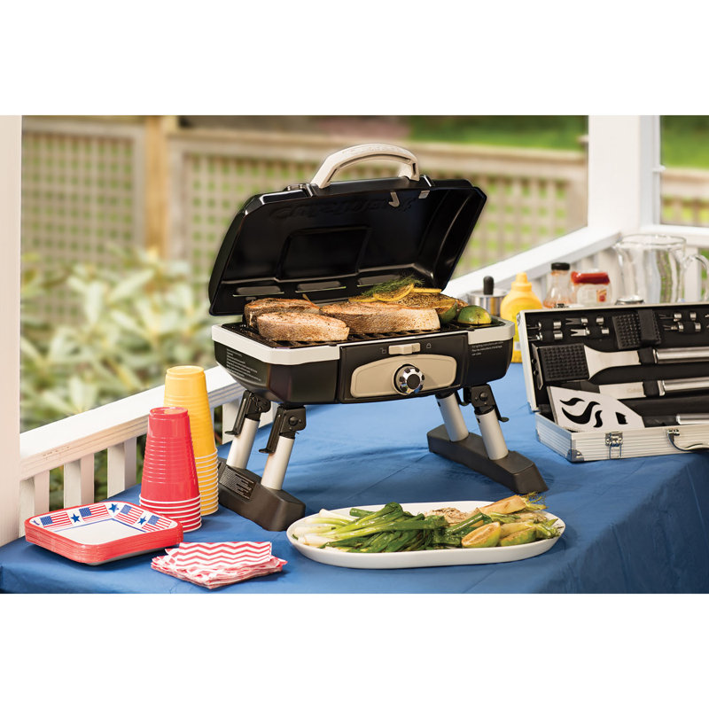 Cuisinart Single Burner Portable Liquid Propane 5500 BTU Gas Grill, Black