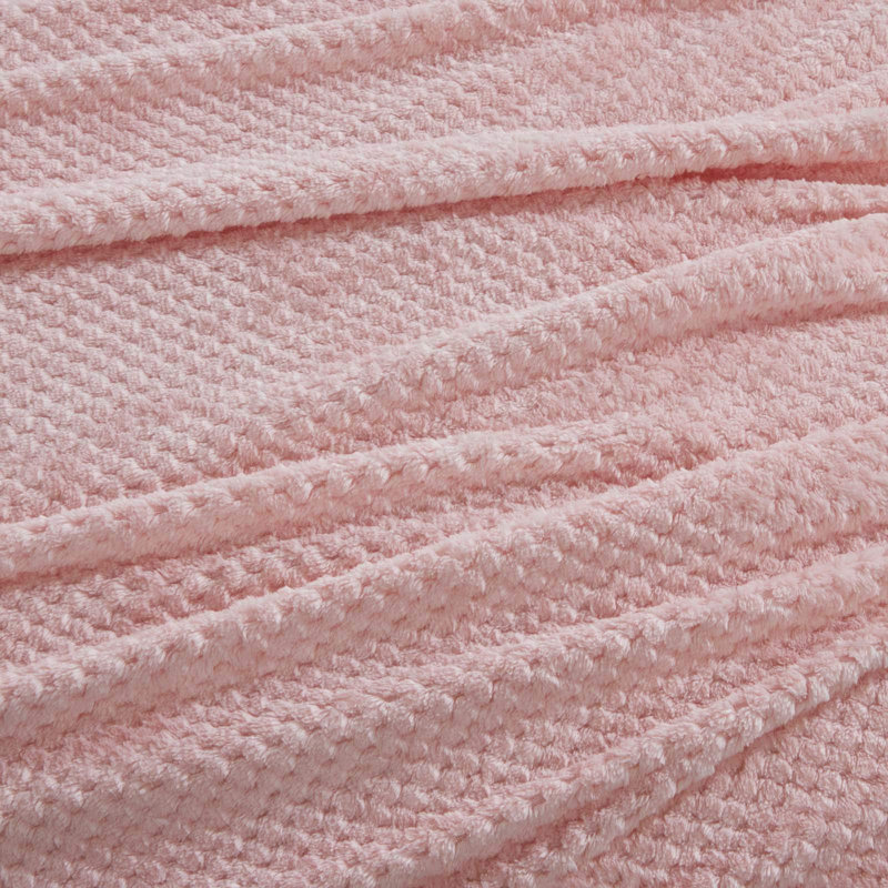 Kimran Blanket, W125 x L150cm, Blush Pink