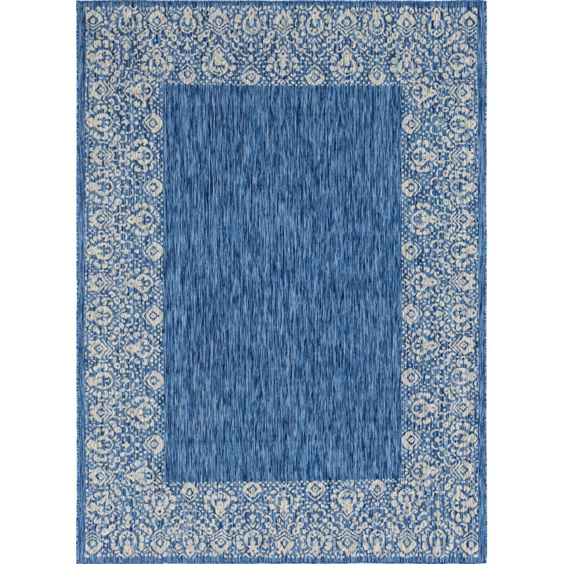 Lamere Oriental Indoor / Outdoor Rug, Rectangle 7'1" x 10'