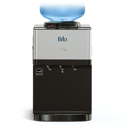 Brio Black Countertop Top Loading Electric Water Dispenser