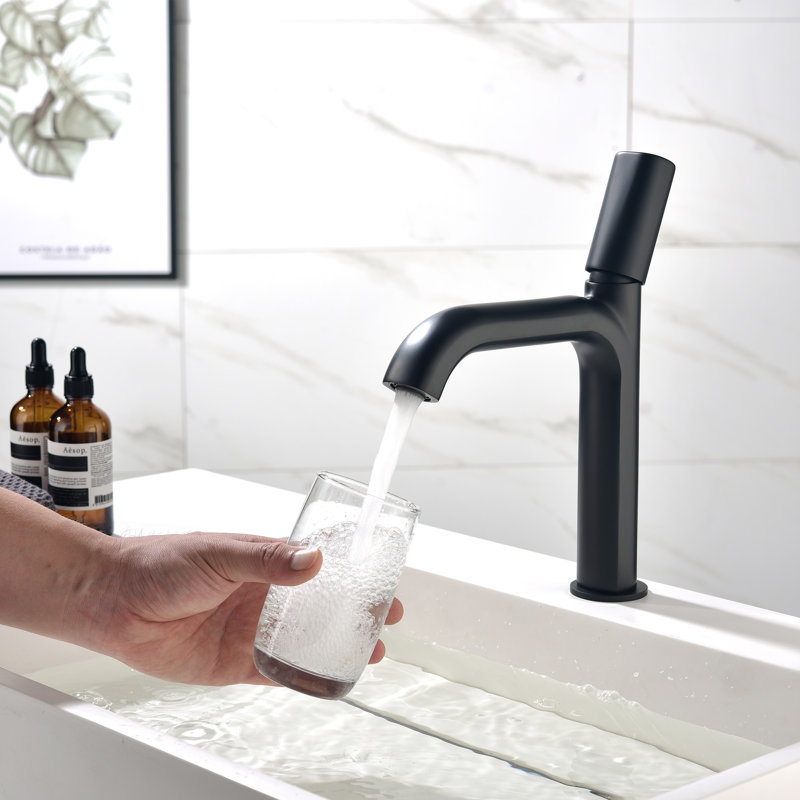 Robinet pour salle de bain à poignée simple