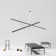 Maritza 3-Light LED Modern Chandelier Line Pendant Light Remote Dimmable