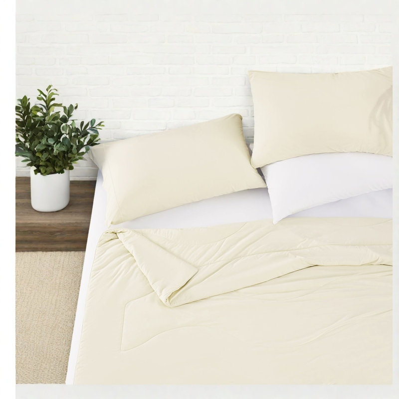 Ensembles de literie Cooling Comfort, nylon 108 x 90, style ivoire douillet