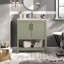 Meuble-lavabo simple 30 po avec lavabo en céramique et rangement Bomani-1285369451