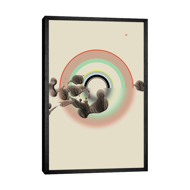 Inner Landscape (Étude Circulaire N° 6) by Thoth Adan - Gallery-Wrapped Canvas Giclée on Canvas, Black Framed