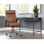 Collin Leather Swivel Office Chair-747214013