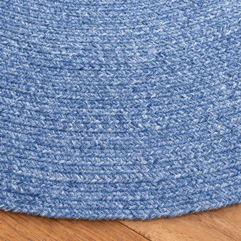 Wantaugh Hand Woven Performance Solid Color Rug, Round 3'