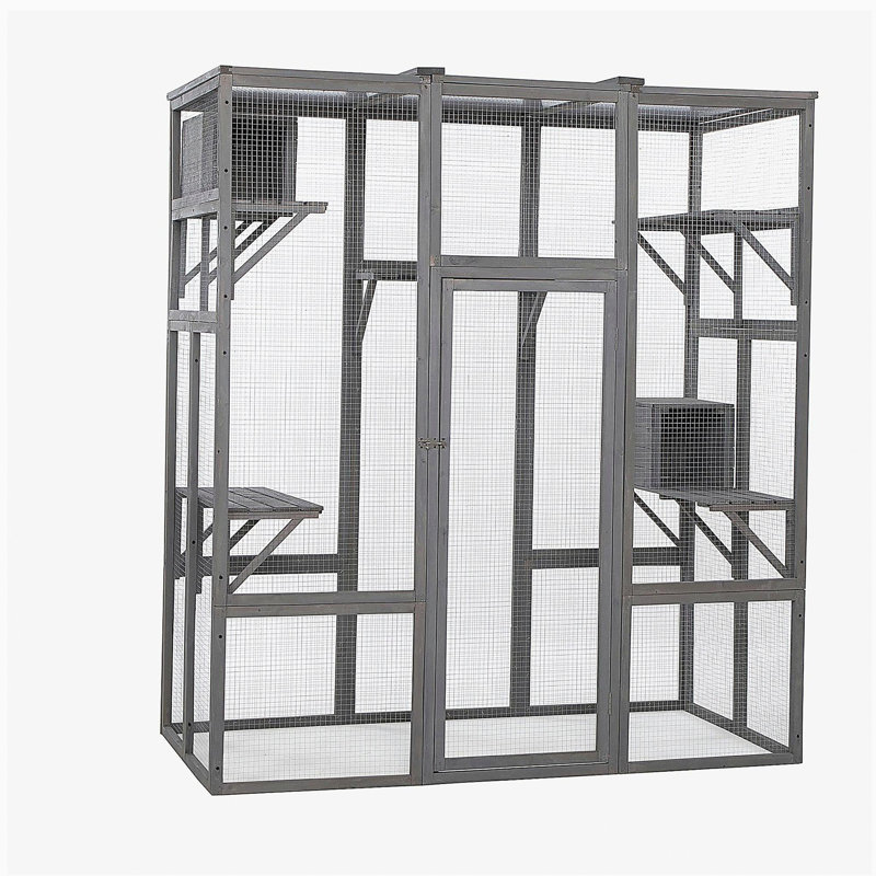Extra Large Cat Cage - Gray