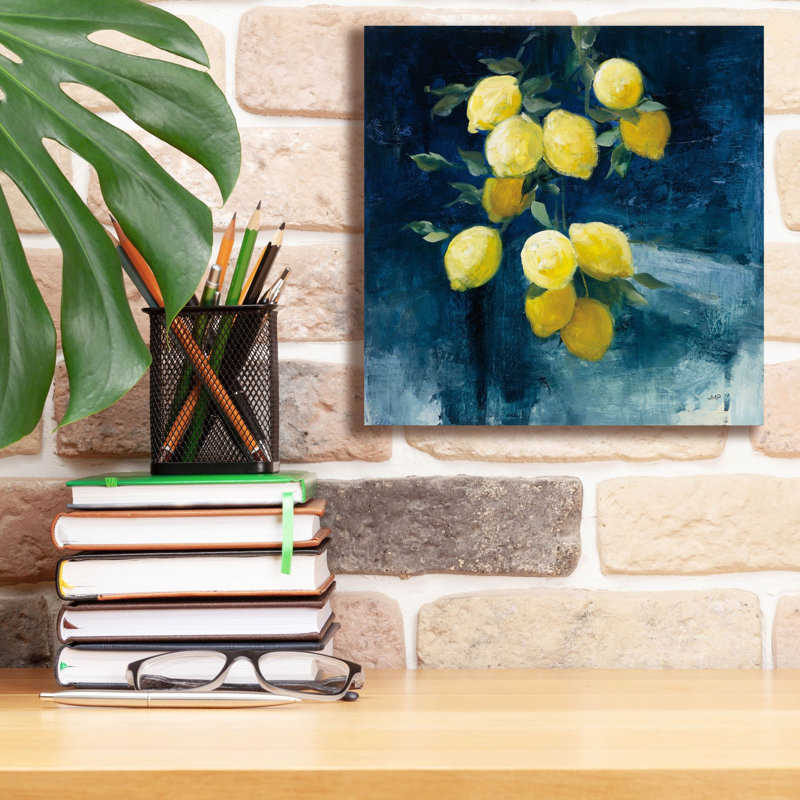 Toile épique Graffiti «Lemon Grove 1» par Julia Purinton, 18 po x 18 po, H 12 po x l 12 po x P 0,75 po