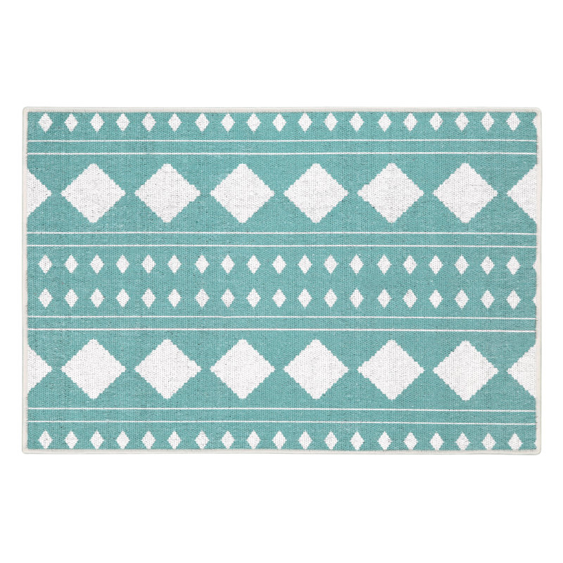 Tapis de cuisine Jaason, Bleu sarcelle