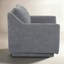 Fauteuil d'appoint moderne pivotant à 360° entièrement assemblé, recouvert de chenille-723687513