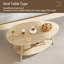 Oval Coffee Table,2 Tier Storage Coffee Table,for Living Room-135867051-135867052