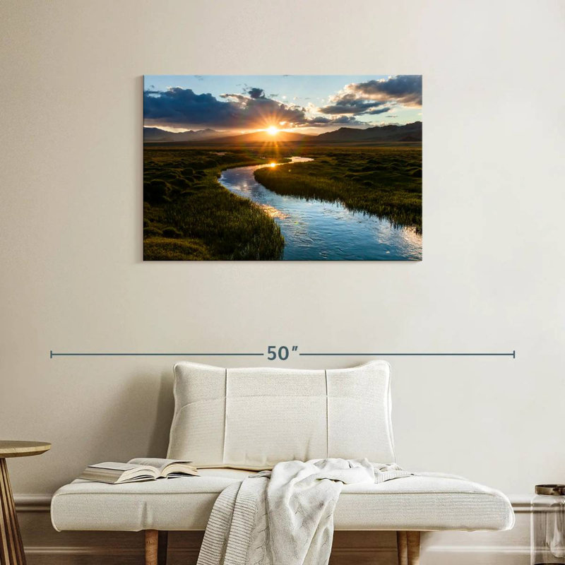 Alvord Sunset Stream, H 24 po x l 36 po