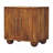 Solid Wood Solis Fluted Cabinet,Brown,2-Drawers