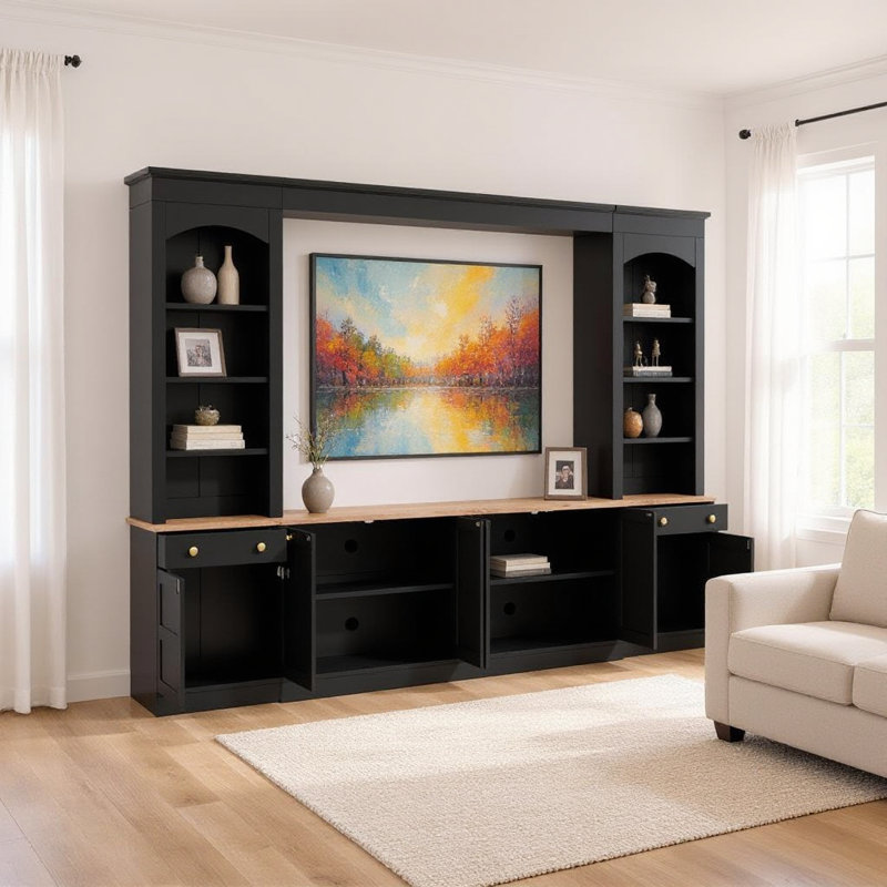 Meuble télé noir pour salle de bain