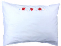 Ladybug Cotton Lumbar Pillow