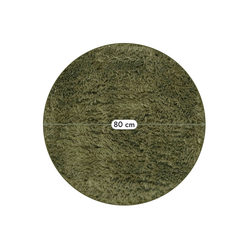 Lush Shaggy Collection Shag, 80X80 cm Round