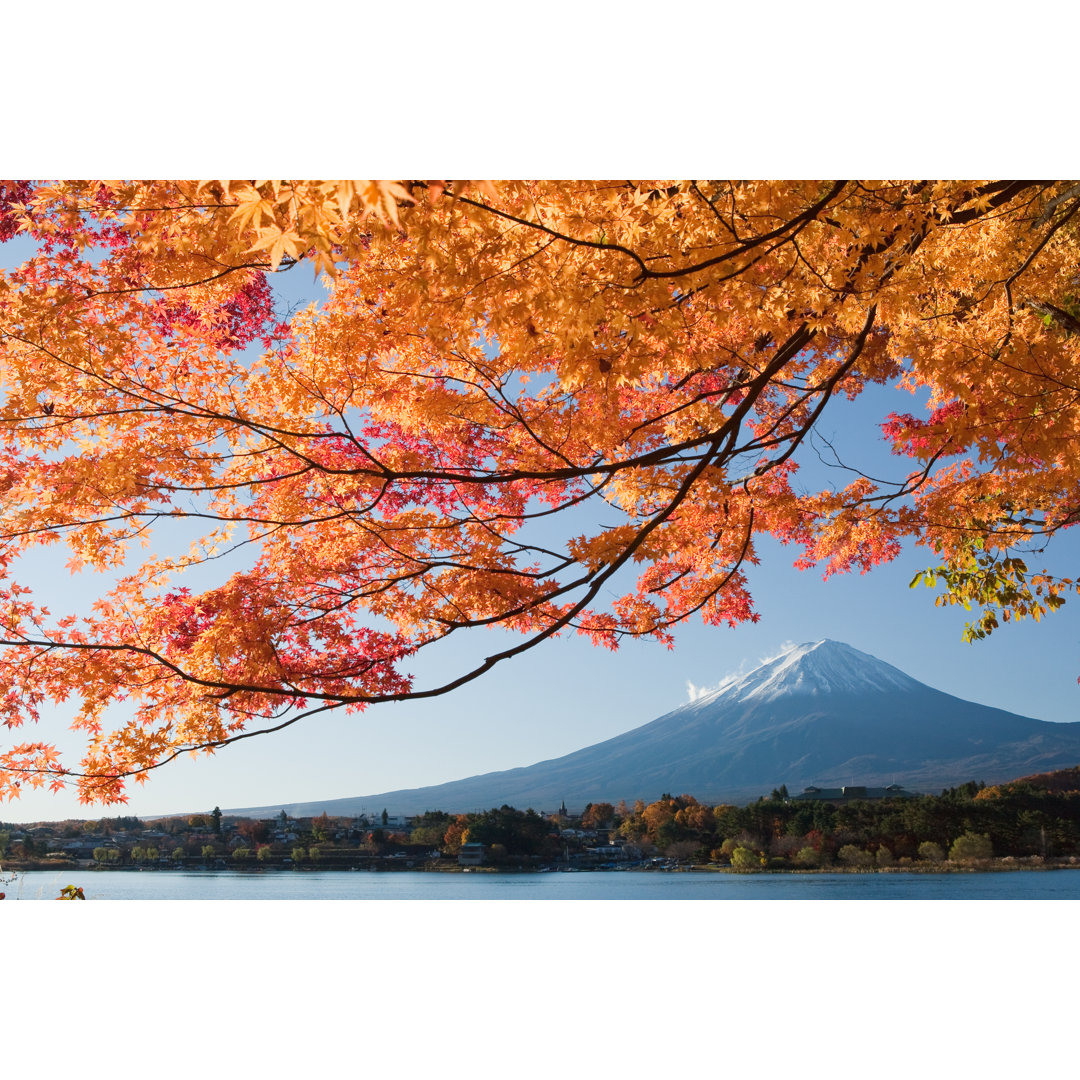 Leinwandbild Mount Fuji in Fall