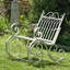 Chaise berçante d'extérieur en métal Dominy-1670504280