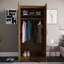Arkadij 2 Door High Gloss Manufactured Wood Wardrobe With Internal Shelf and Hanging Rail-1568472799