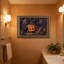 Cadre mural vintage orné de citrouilles d'Halloween – Cadre doré décoratif pour œuvres d'art.-1584326040