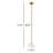 Parlait 1-Light Dimmable LED Chandelier-892659964