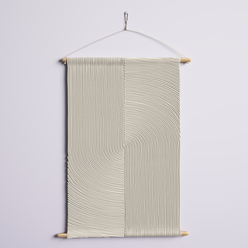 Cotton Wall Hanging, Gray