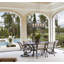 Lustre linéaire d'extérieur 5 lumières Botanic Arches