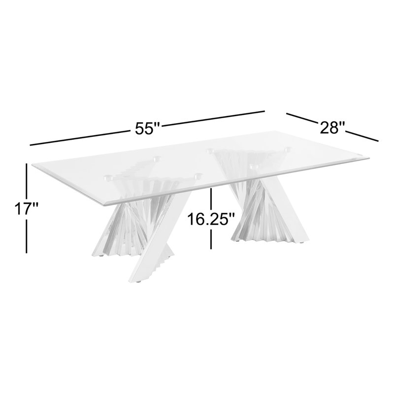 Table basse Annafran, Argent
