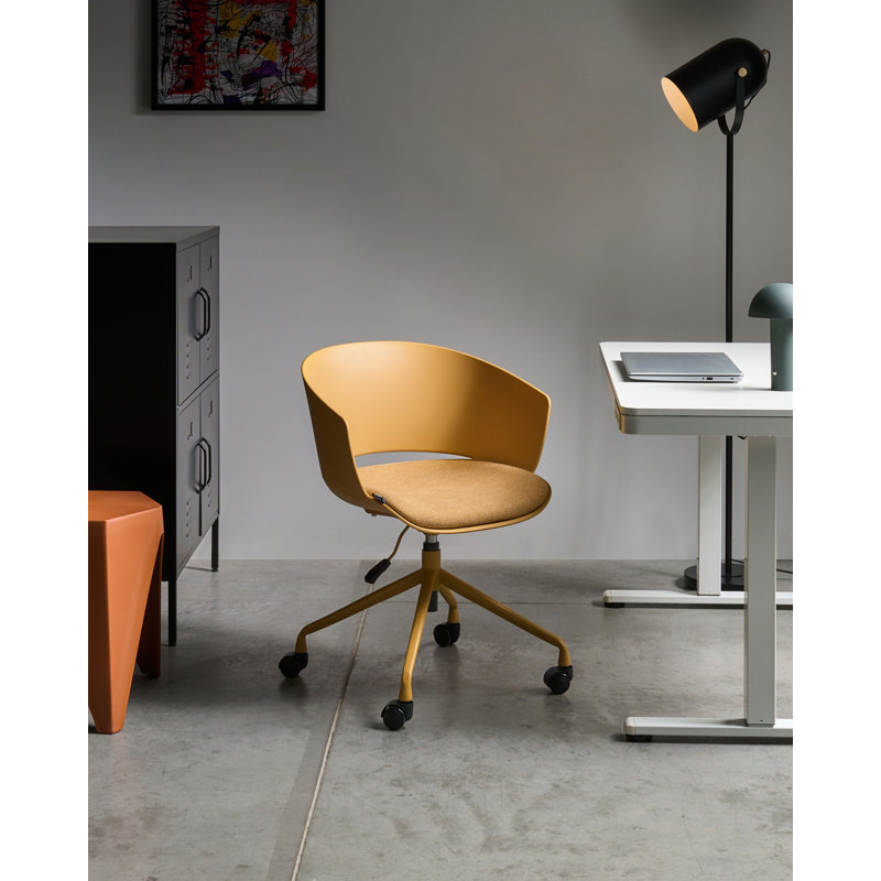 Polyester Office Chair, Yellow