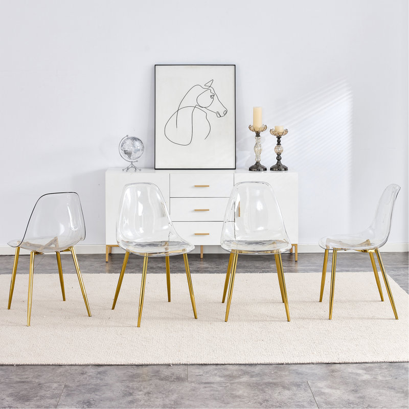 Chaise de salle à manger Modern, Or