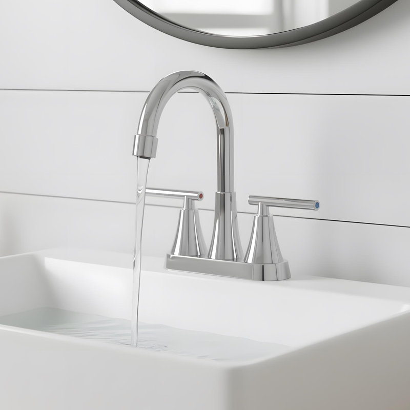 7.8" Bathroom Sink Faucet with 2-handle, Chrome