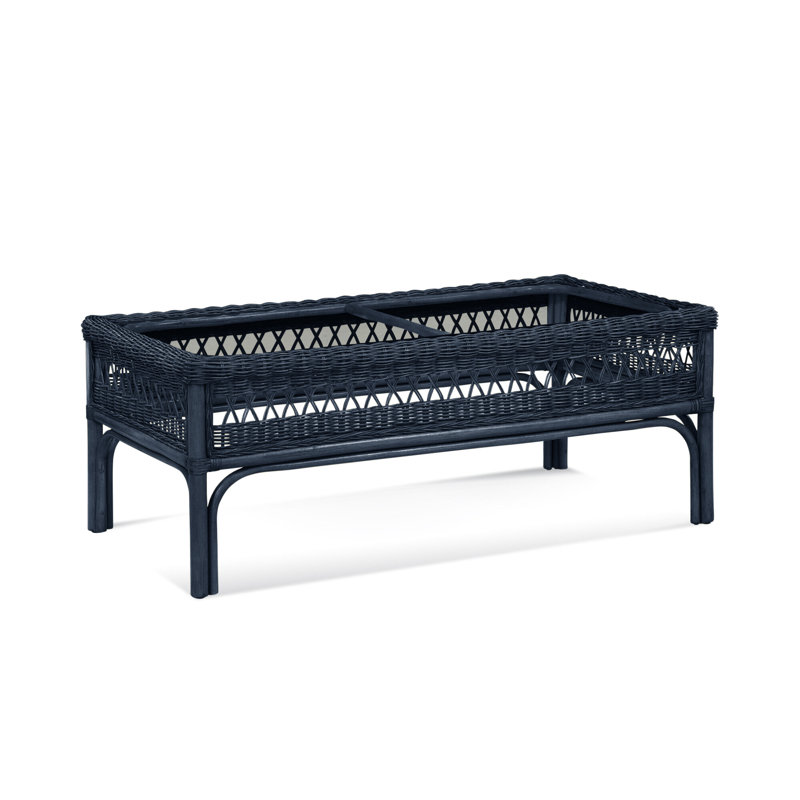 Nassau Glass Coffee Table, Navy