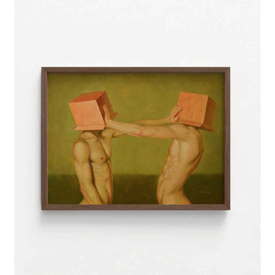 Reproduction de peinture à l'huile pour homme, «Don't Want to See You» (plusieurs tailles)