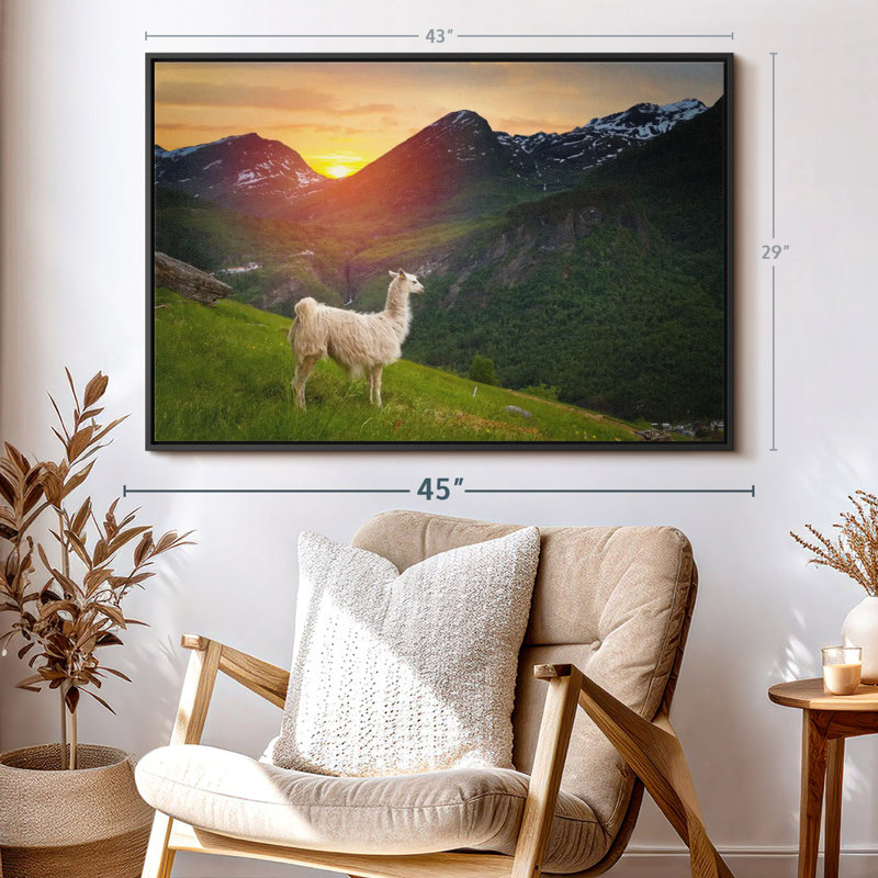 Animal «Mountain Llama», H 29 po x l 43 po