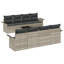 251cm Wide Patio Sofa with Cushions