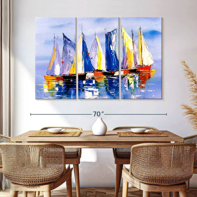 Mehar Regatta Boats, 42" H x 65" W