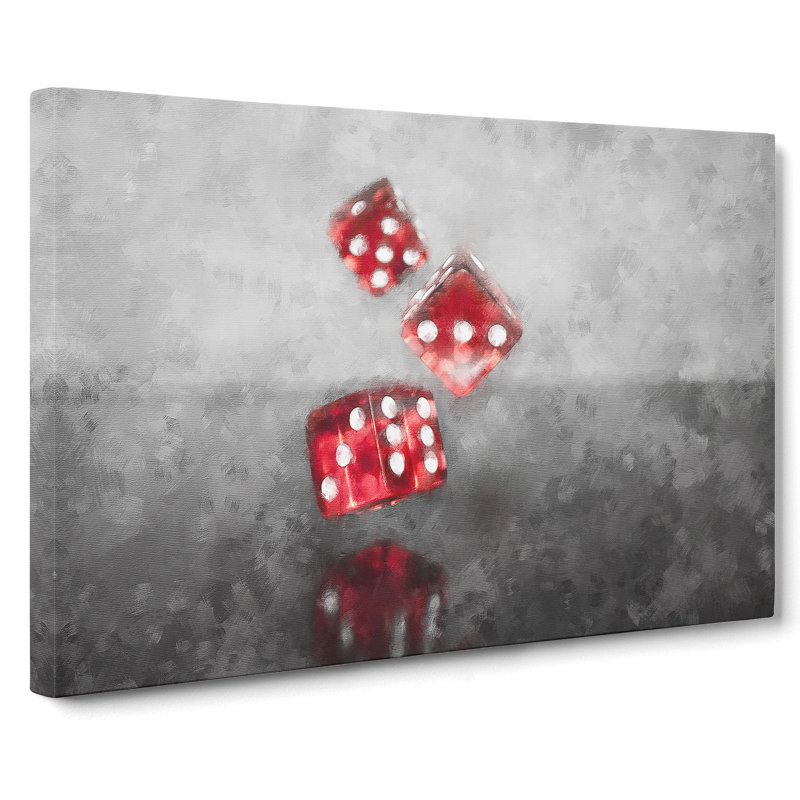 Rolling The Dice - Wrapped Canvas, 40cm H x 60cm W x 3cm D