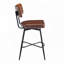 Tabourets de comptoir pivotants en similicuir