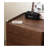 Modern Minimalist Solid Black Walnut Nightstand Double Drawer Storage