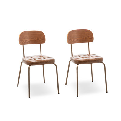 Home Modern Minimalist Art Vintage Backrest Dining Chair