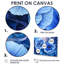 «Dancing Blue Symphony of Carnation I», ensemble d'art mural-121578367-121578368-121578369