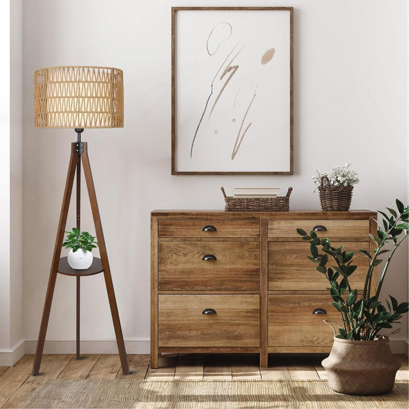 Lampe trépied Boho