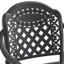 (Coussins de couleurs aléatoires) Ensemble 5 pièces de meubles de patio en aluminium coulé avec coussins