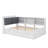 Platform Bed With An Underbed Trundle, Shelves, And A Storage Headboard-1869737173-1869737178