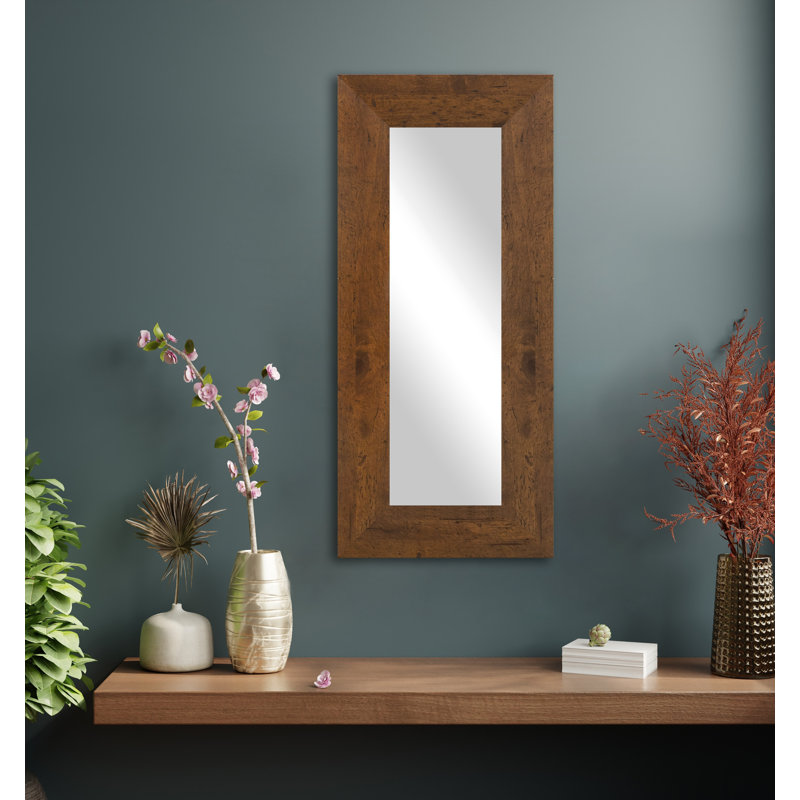 Miroir mural Gartha, 20 po x 33 po, Noyer clair