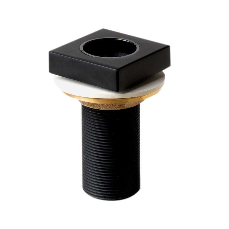 Black Matte Modern Deck Mounted Tub Filler with Handheld Shower