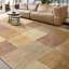 Tapis beige et vert de haute qualité noué à la main Gabbeh