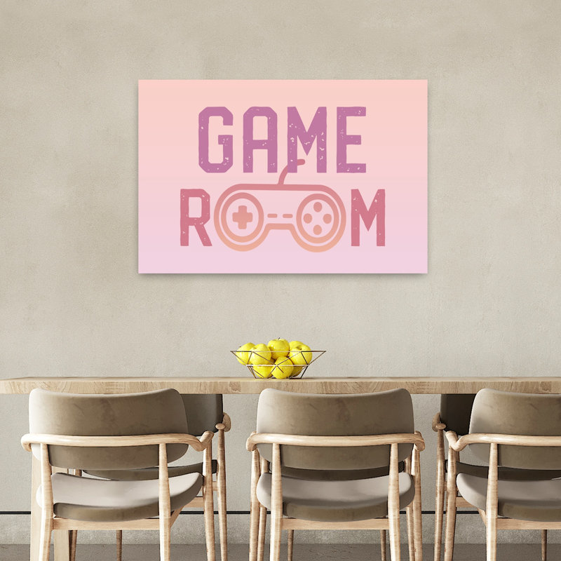 Girly, salle de jeux, art abstrait contemporain, H 36 po x l 24 po
